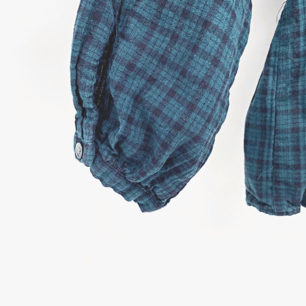 Madewell Plaid Balloon-Sleeve Peasant Top - Picture 8 of 11